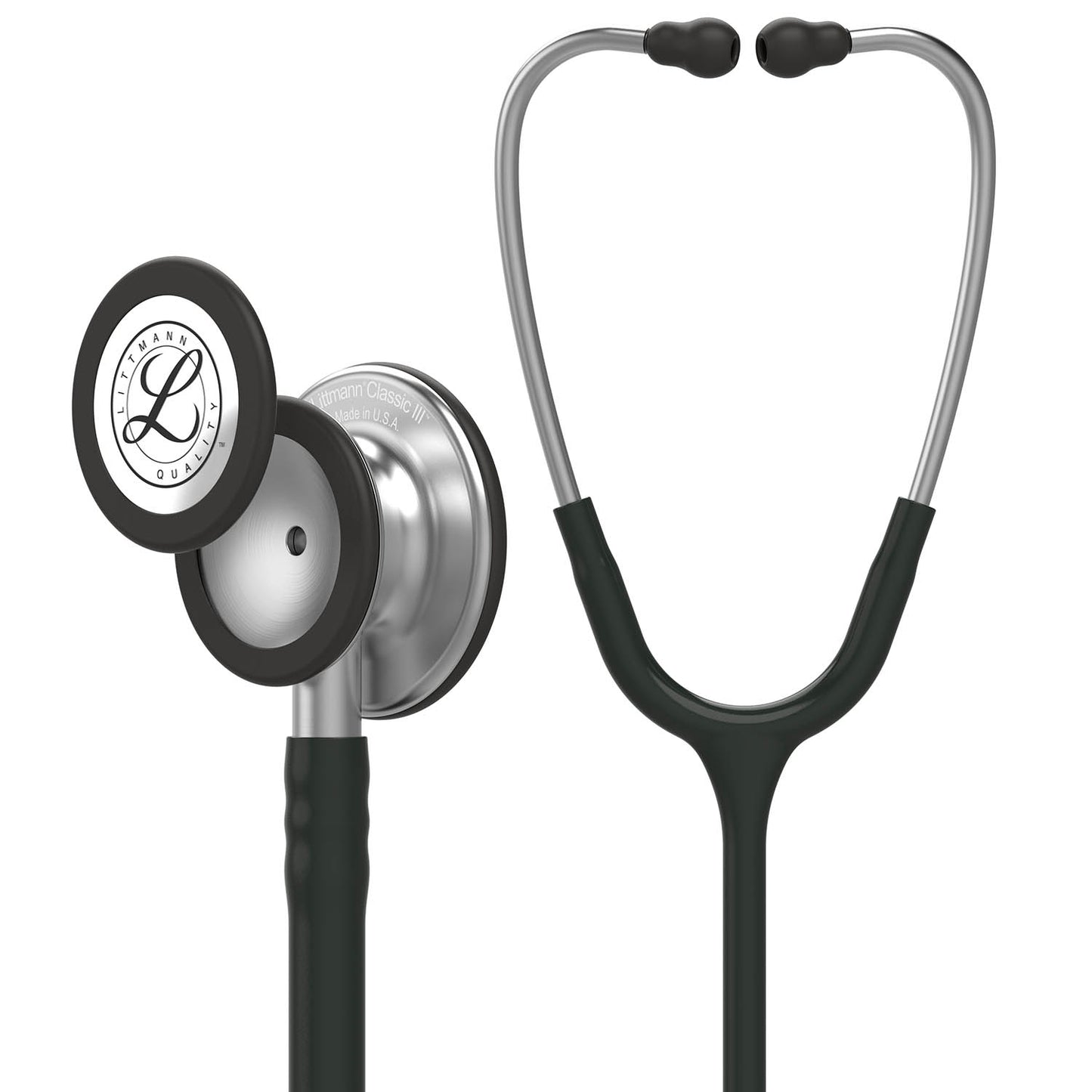 Dark Slate Gray Littmann Classic III Monitoring Stethoscope: Black Tube 5620