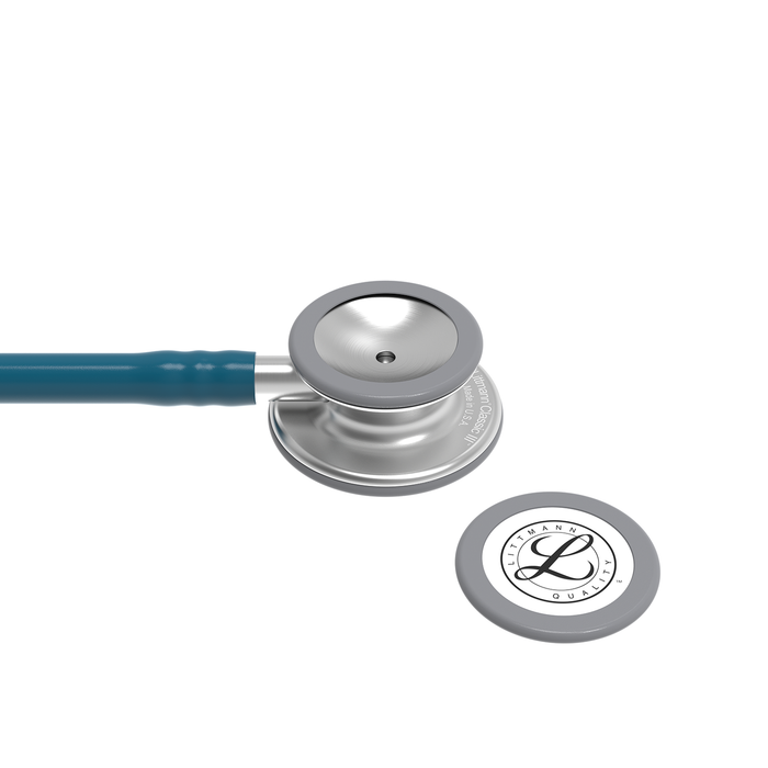 Dark Gray Littmann Classic III Monitoring Stethoscope: Caribbean Blue 5623