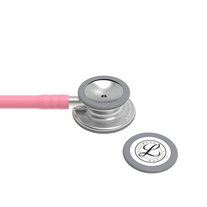 Dark Gray Littmann Classic III Monitoring Stethoscope: Pearl Pink 5633