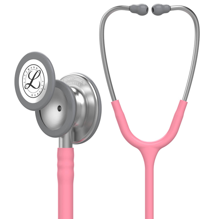 Rosy Brown Littmann Classic III Monitoring Stethoscope: Pearl Pink 5633