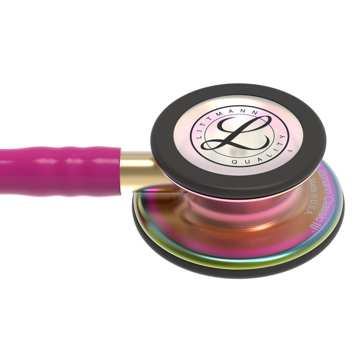 Dim Gray Littmann Classic III Monitoring Stethoscope: Raspberry Rainbow 5806