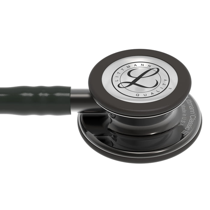 Dark Slate Gray Littmann Classic III Monitoring Stethoscope: Black and Smoke 5811