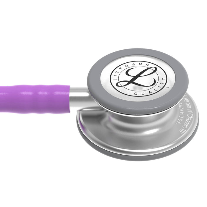 Dark Gray Littmann Classic III Monitoring Stethoscope: Lavender 5832