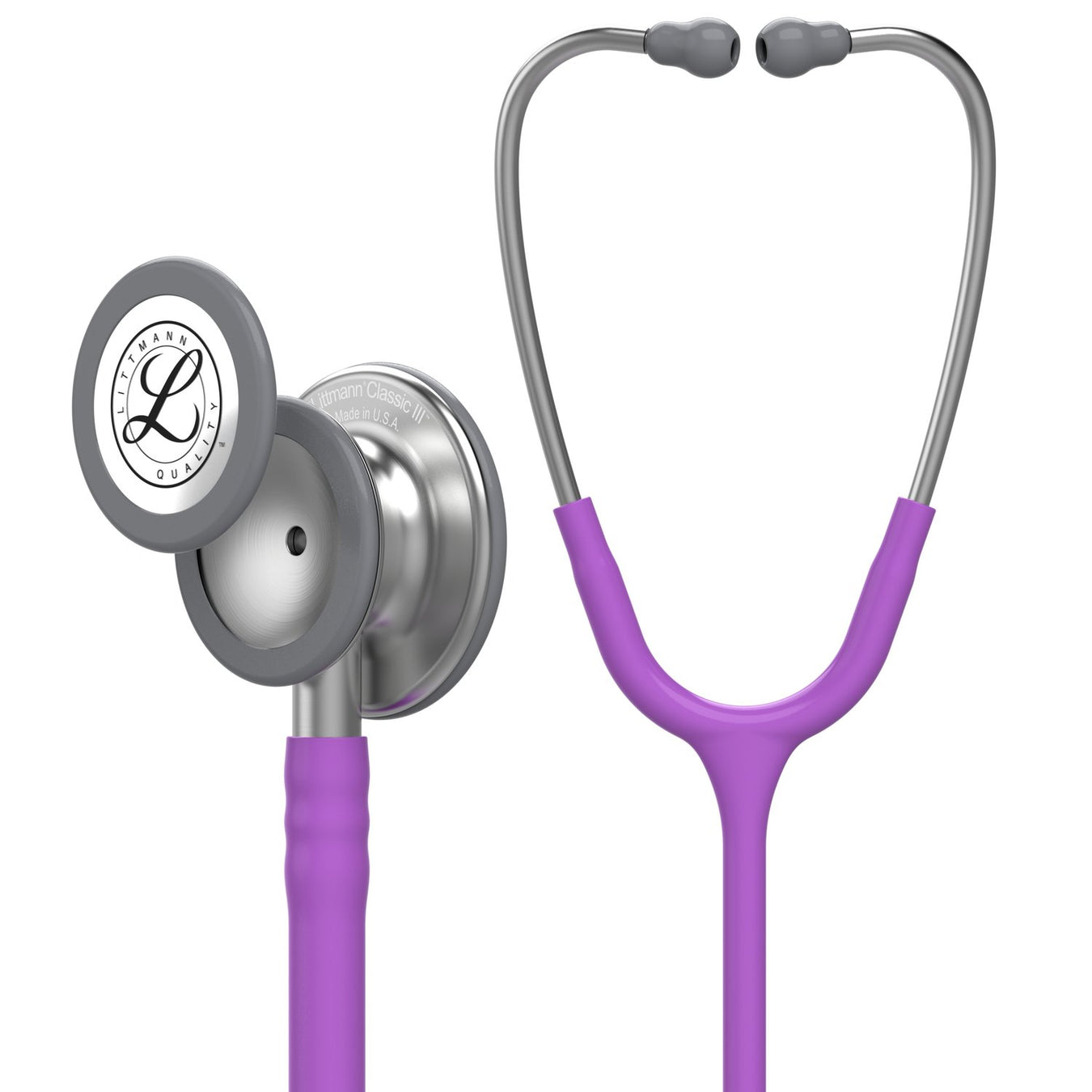 Light Slate Gray Littmann Classic III Monitoring Stethoscope: Lavender 5832