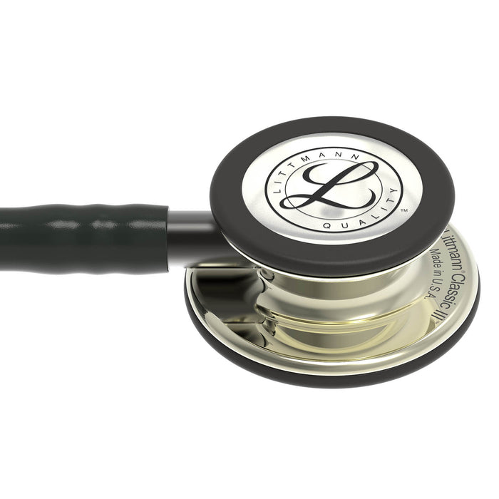 Light Gray Littmann Classic III Monitoring Stethoscope: Champagne & Black 5861
