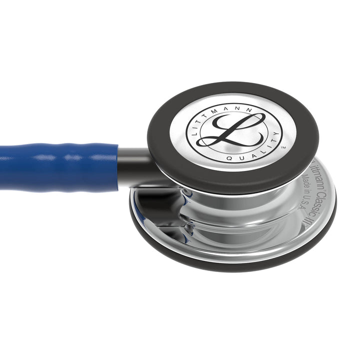 Dark Slate Gray Littmann Classic III Monitoring Stethoscope: Mirror & Navy Blue 5863
