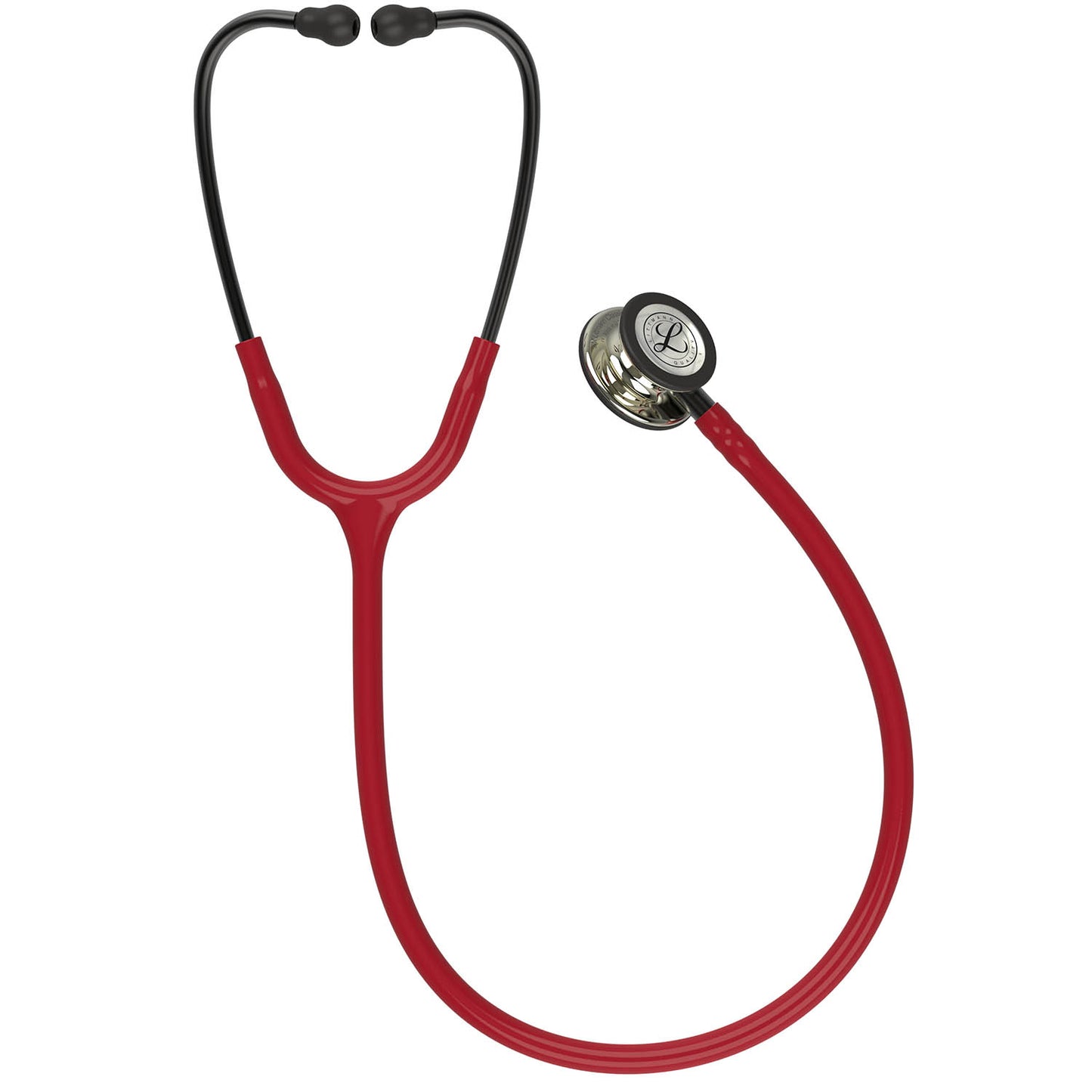 Brown Littmann Classic III Monitoring Stethoscope: Champagne & Burgundy 5864