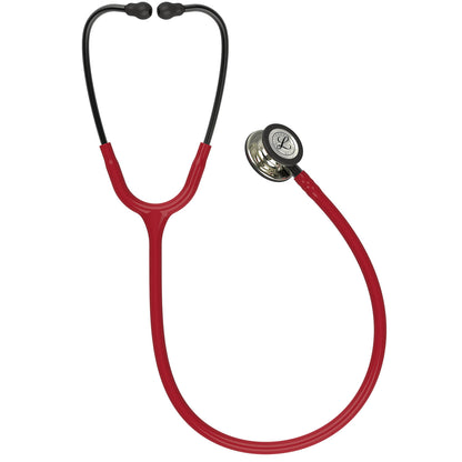 Brown Littmann Classic III Monitoring Stethoscope: Champagne & Burgundy 5864