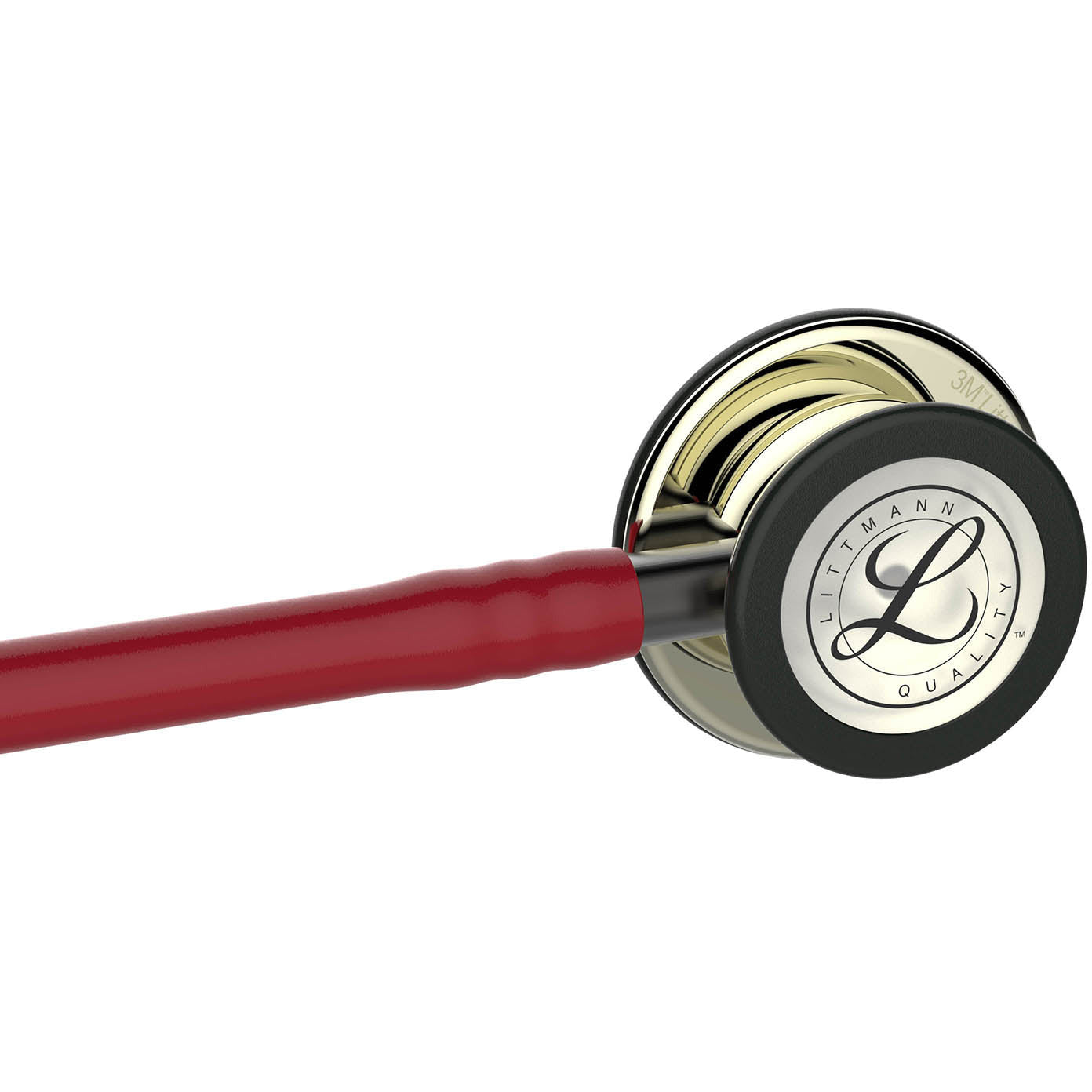 Light Gray Littmann Classic III Monitoring Stethoscope: Champagne & Burgundy 5864