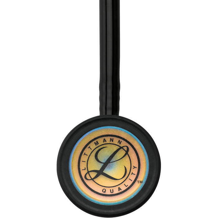 Dark Khaki Littmann Classic III Monitoring Stethoscope: Black - Rainbow Finish 5870
