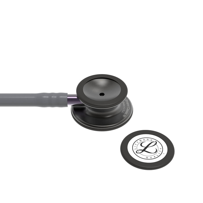 Dark Slate Gray Littmann Classic III Monitoring Stethoscope: Smoke & Gray - Violet Stem 5873