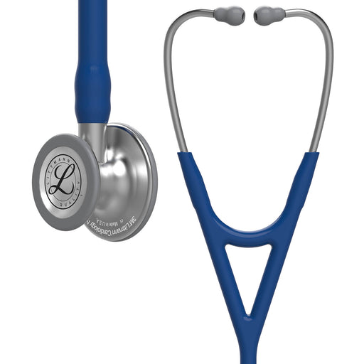 Dim Gray Littmann Cardiology IV Diagnostic Stethoscope: Navy Blue 6154