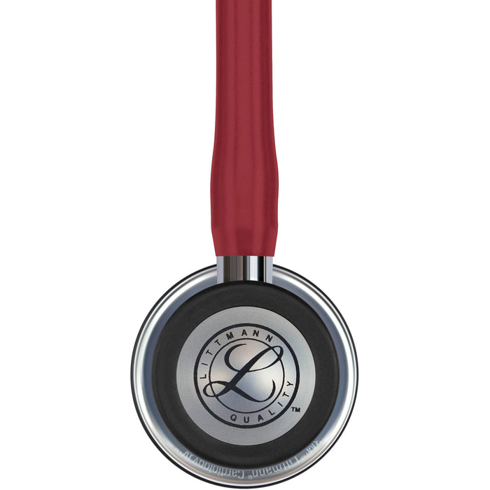 Dim Gray Littmann Cardiology IV Diagnostic Stethoscope: Burgundy - Mirror Finish 6170
