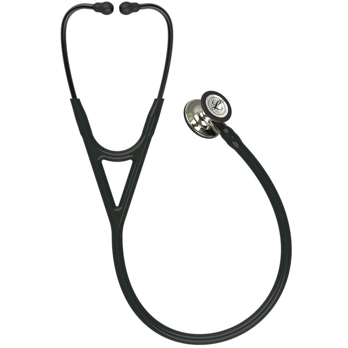 Dark Slate Gray 3M Littmann Cardiology IV Stethoscope - Black - Champagne Chestpiece - 6179