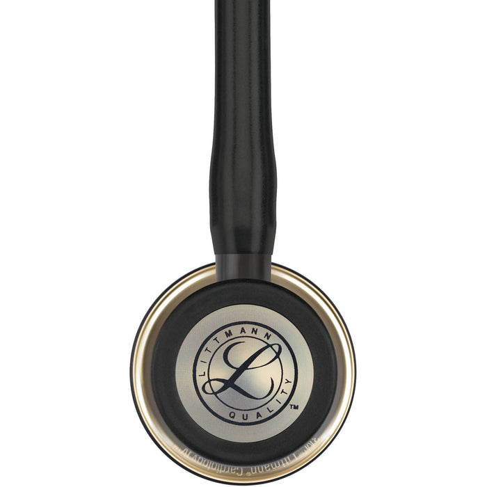 Gray 3M Littmann Cardiology IV Stethoscope - Black - Champagne Chestpiece - 6179
