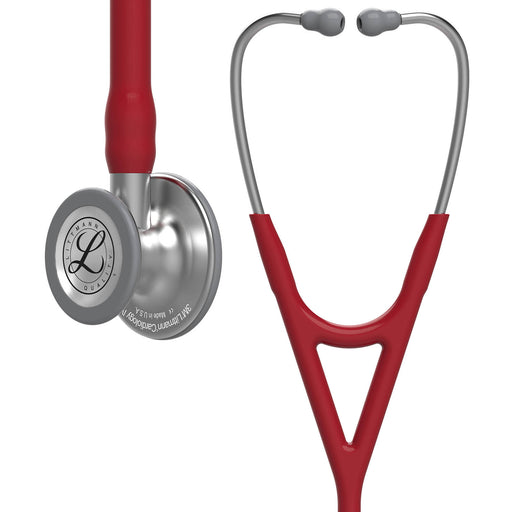 Dim Gray 3M Littmann Cardiology IV Stethoscope - Burgundy - 6184
