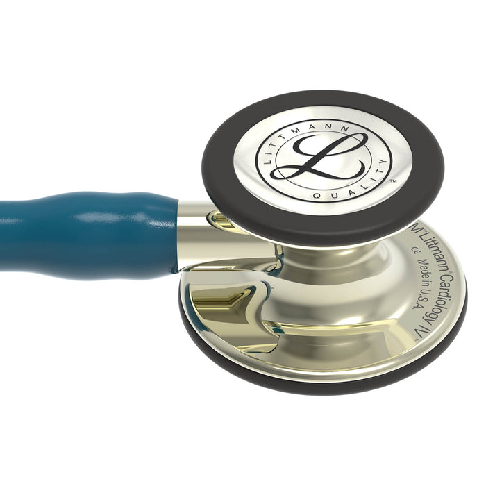 Gray Littmann Cardiology IV Diagnostic Stethoscope: Champagne & Caribbean Blue 6190