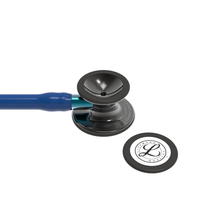 Dark Slate Gray Littmann Cardiology IV Stethoscope – Navy Tube – Blue Stem – Polished Smoke Chest Piece - 6202
