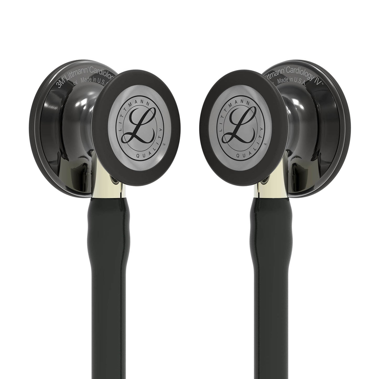 Dark Slate Gray Littmann Cardiology IV Diagnostic Stethoscope: Polished Smoke & Black - Champagne Stem 6204