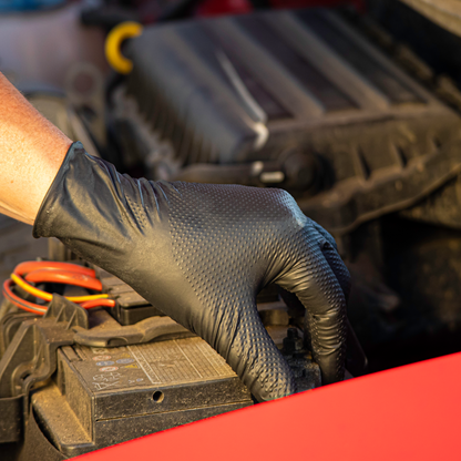 Dark Slate Gray Aurelia® Bold MAX Powder Free Black Nitrile Gloves - Box of 50