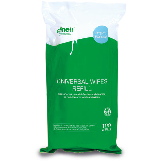 Lavender Clinell Universal Wipes Per Tub 100 Refill