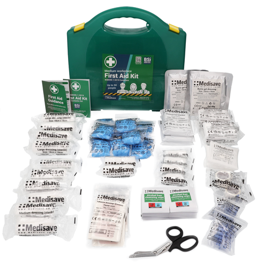 Dark Slate Gray BS8599-1:2019 Workplace First Aid Kit - Medium
