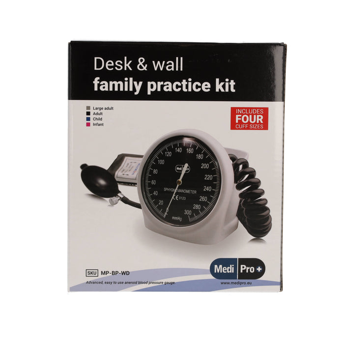Black Desk And Wall Sphygmomanometer With Adult & Child Cuffs