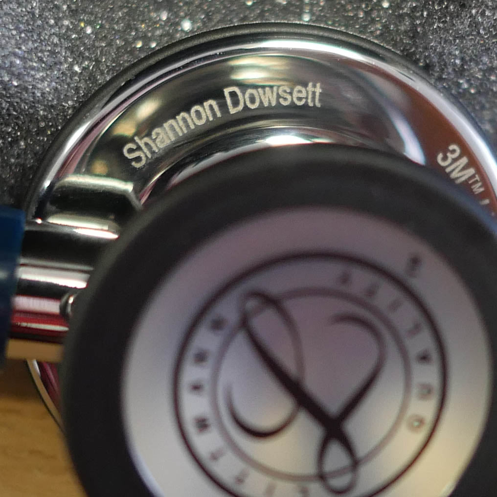 Dark Slate Gray 3M Littmann Cardiology IV Stethoscope Black - Mirror-Finish Chestpiece - 6177