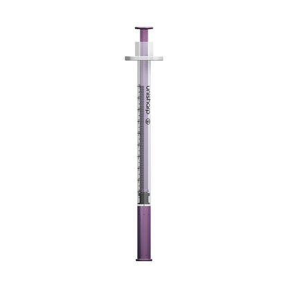 Gray Unisharp 1ml Fixed 30G 0.5" Purple  x 100