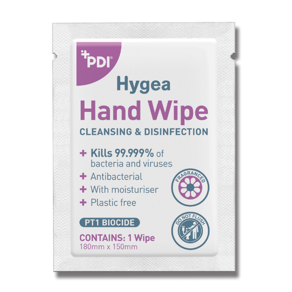 Lavender PDI Hygea Hand Wipe - Fragranced - Box of 800 Wipes