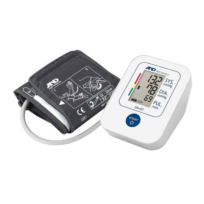 Light Gray A&D Medical UA-611 Upper Arm Blood Pressure Monitor