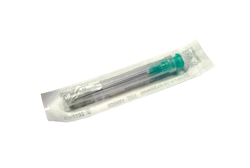 Light Gray Terumo AGANI Needle 21G x 2" x 100 - GREEN