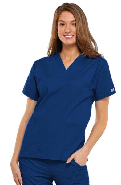 Rosy Brown Cherokee Unisex Scrub Top