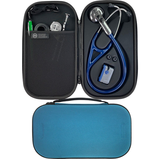 Dark Slate Gray Pod Technical Cardiopod II Stethoscope Case for all Littmann Stethoscopes - Caribbean Blue