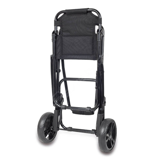Dark Slate Gray Elite Bags Foldable trolley with seat - Black