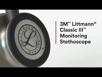 Littmann Classic III Monitoring Stethoscope: Black - Rainbow Finish 5870