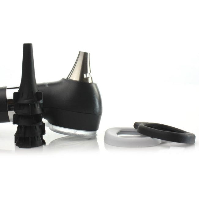 Light Gray Welch Allyn Pocket Plus LED Otoscope with Soft Case in Blackberry