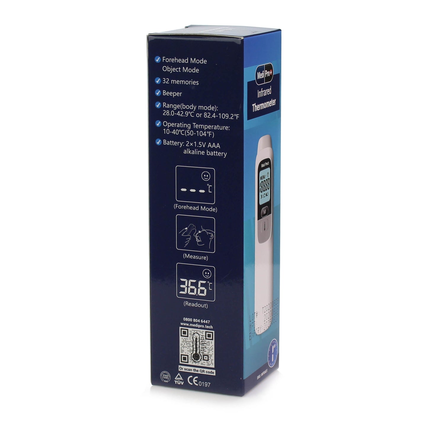 Dark Slate Gray Non-Contact Forehead Infrared Digital Thermometer