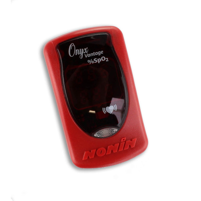 Black Nonin Onyx Vantage 9590 Finger Oximeter - Red