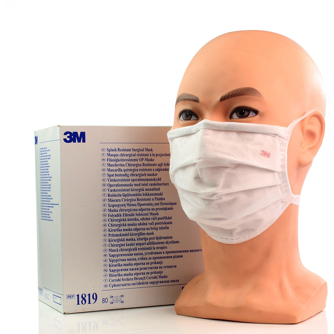 Tan 3M™ Splash Resistant Surgical Mask Type IIR - Pack of 80
