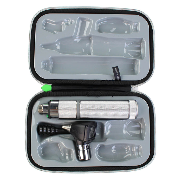 Dark Gray Welch Allyn 3.5V Fibreoptic Otoscope Set with C-Cell Handle