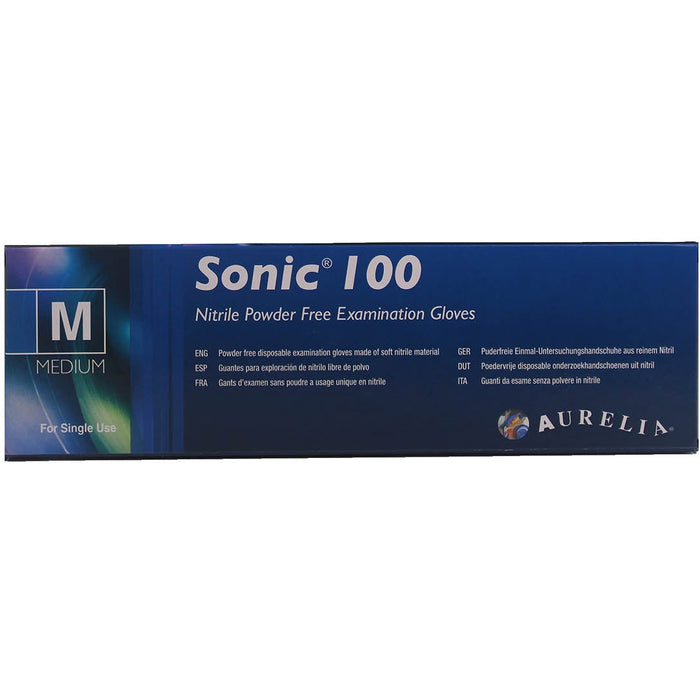 Dark Slate Gray Aurelia Sonic 100 Nitrile Powder-Free Examination Gloves - Non Sterile