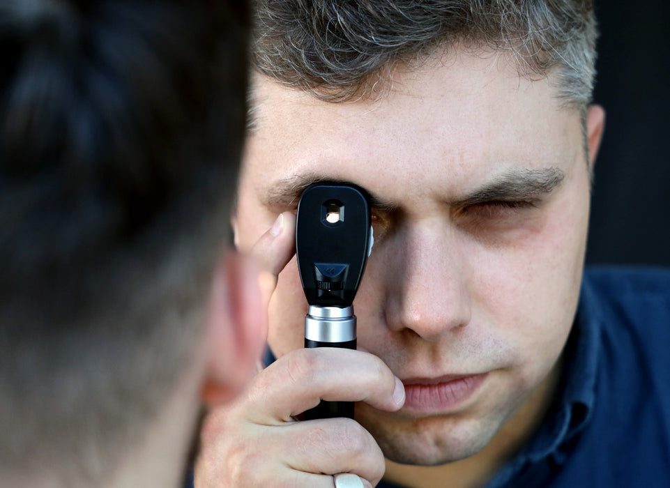 Gray Pocket LED Ophthalmoscope