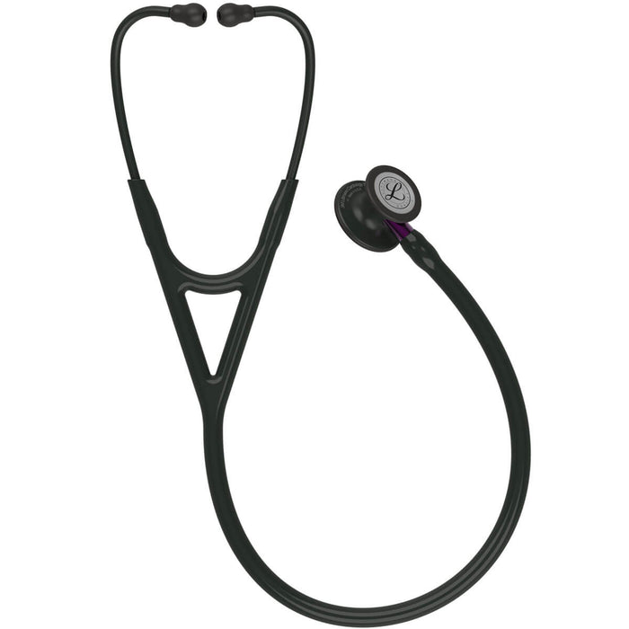 Littmann - Cardiology IV Stethoscope - Black Tube - Violet Stem - Black Chest Piece - 6203 - Medscope