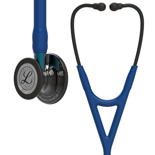 Dark Slate Gray Littmann Cardiology IV Stethoscope – Navy Tube – Blue Stem – Polished Smoke Chest Piece - 6202