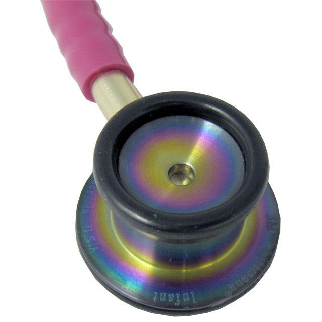 Littmann Classic Ii Raspberry Littmann Classic II Infant Stethoscope: Raspberry Rainbow 2157 – Medscope