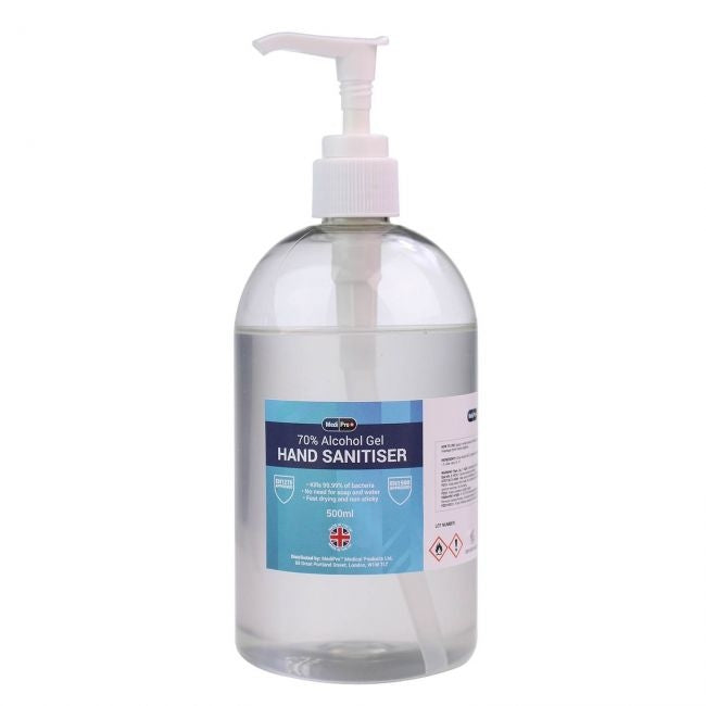 MediPro 70% Alcohol Hand Sanitiser 500ml With Pump – Medscope