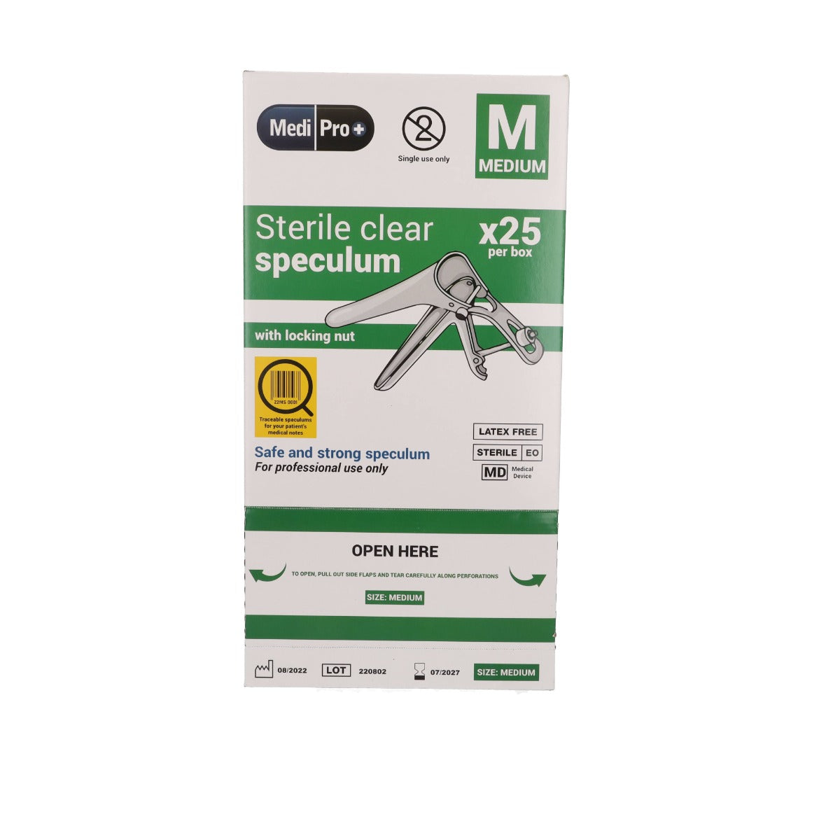 Dark Slate Gray Medipro Vaginal Speculum with Lock - Box of 25 - Medium