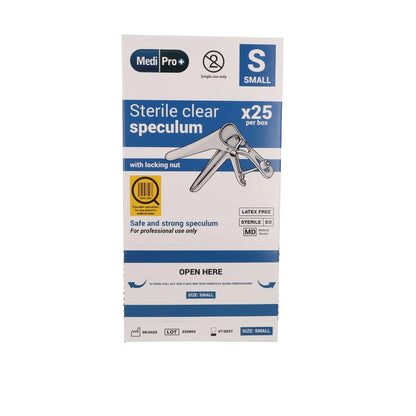 Dark Slate Blue Medipro Vaginal Speculum with Lock - Box of 25 - Small