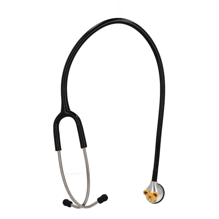 Gray Paediatric Stethoscope With Clip-on Animal Faces